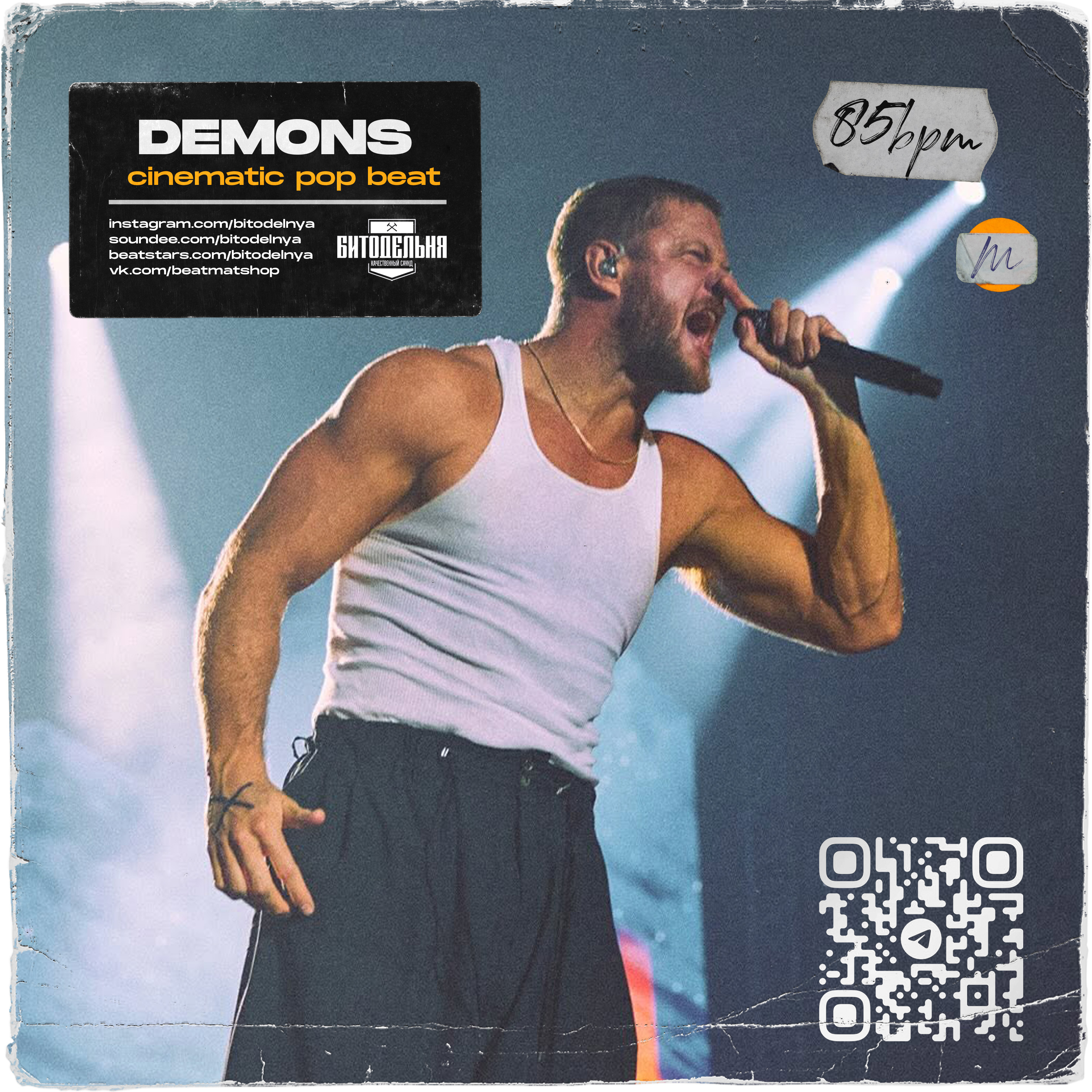 Created over Imagine Dragons x Sam Tinesz x The score x Zayde Wolf cinematic pop beat - Demons 85 bpm Gmaj by Bitodelnya